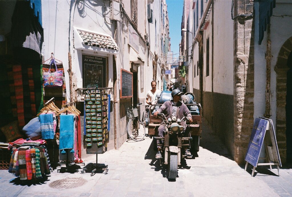 Photo prise au souk de Essaouira au Maroc